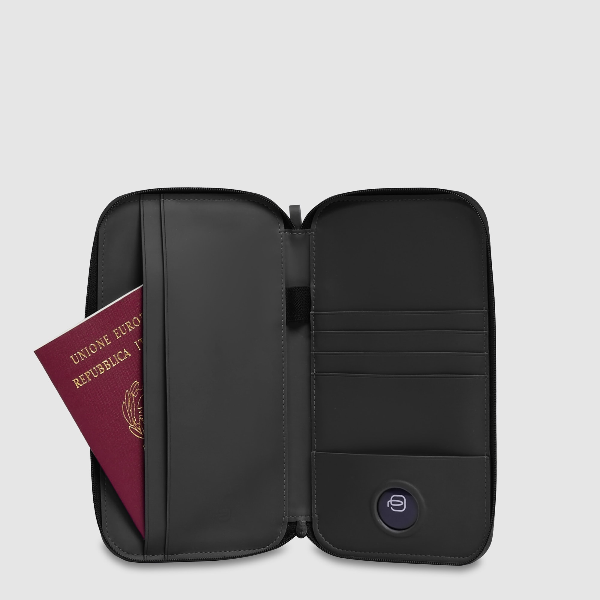 Piquadro Porta passaporto con zip