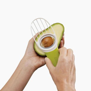 GoAvocado™ Coupe avocat 3 en 1, dénoyauteur en acier inoxydable, vert (20112)