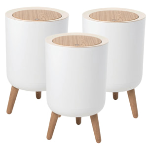 3 Poubelle de salle de bain push MALMO 7