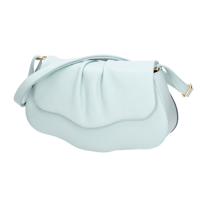 Borsa a spalla da donna In Vera pelle Made in Italy 30,5x19,5x9 cm