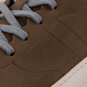 Sneaker De Piel - Verde