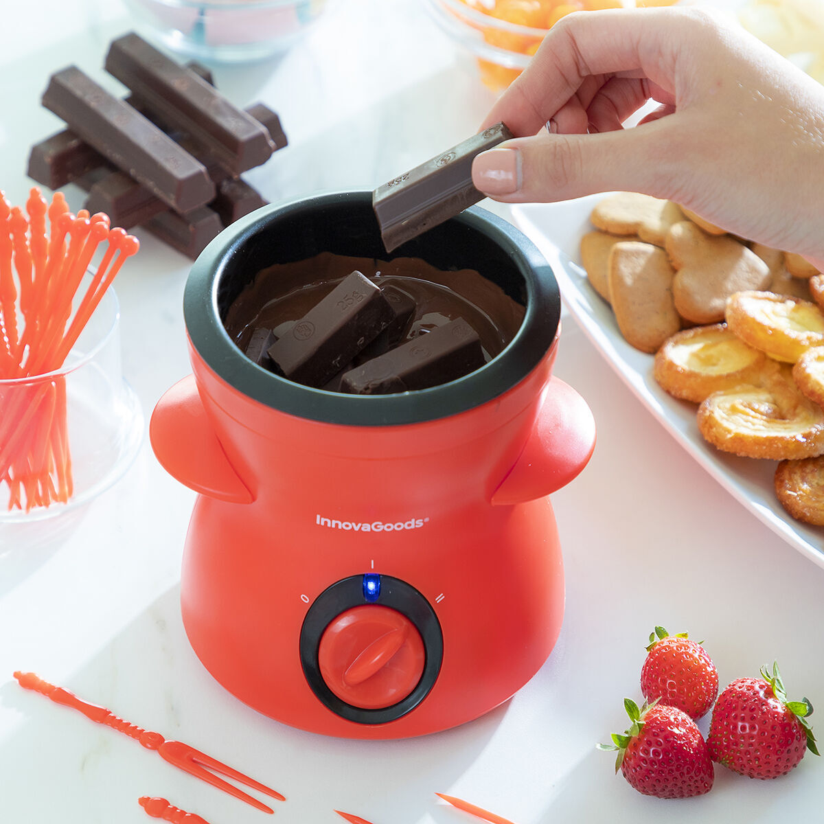 Set per Fonduta al Cioccolato con Accessori Fonlat InnovaGoods