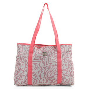 Bolso Shopper-Tote Itaca Solite Beige-Coral