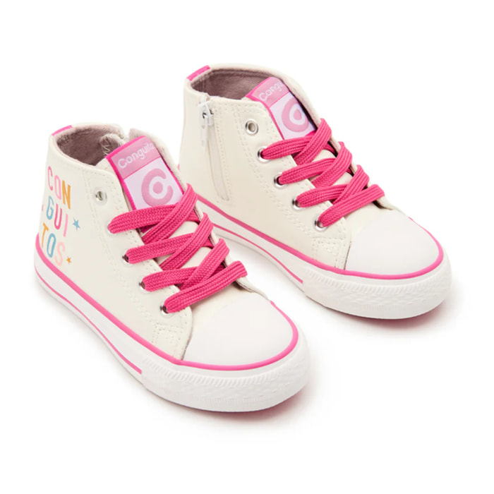 Zapatillas Altas Conguitos Blanco