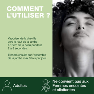 Pranarom - Spray corporel - Jambes légères - Bio - 75 ml