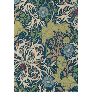 Tapis salon et chambre fait à la main en laine motif floral LUIL