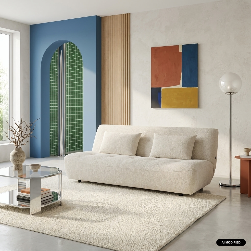 Banquette convertible tissu chenille 3 places KLIK