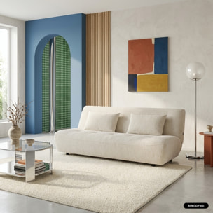Banquette convertible tissu chenille 3 places KLIK