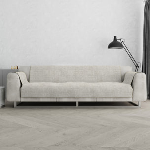 COPRIDIVANO COMFORT, Antiscivolo, Cotone+Microfibra+Fibre Varie, Made in Italy - BEIGE