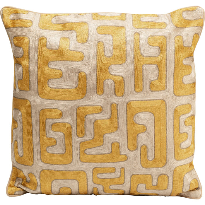 Coussin Meander doré Kare Design