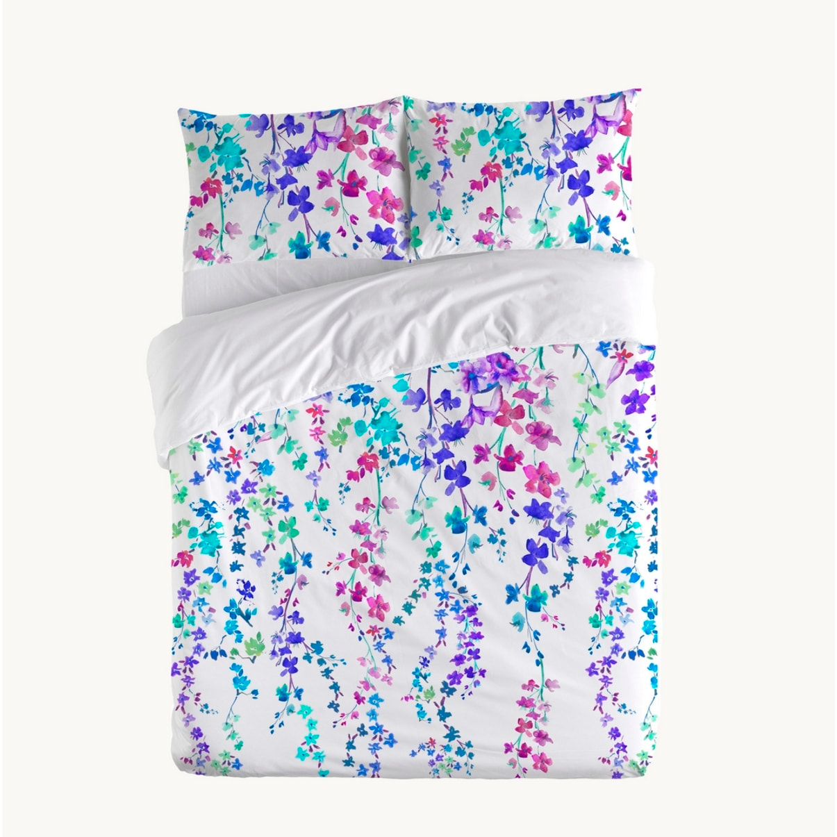 Funda nórdica 100% algodón 200 hilos Haku Blue