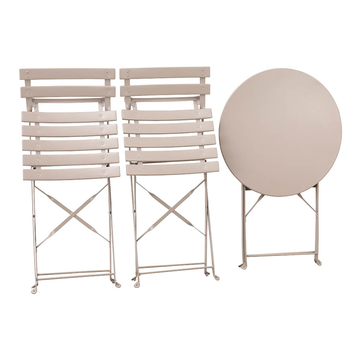 Set balcone con sedie e tavolino rotondo talpa Teresa