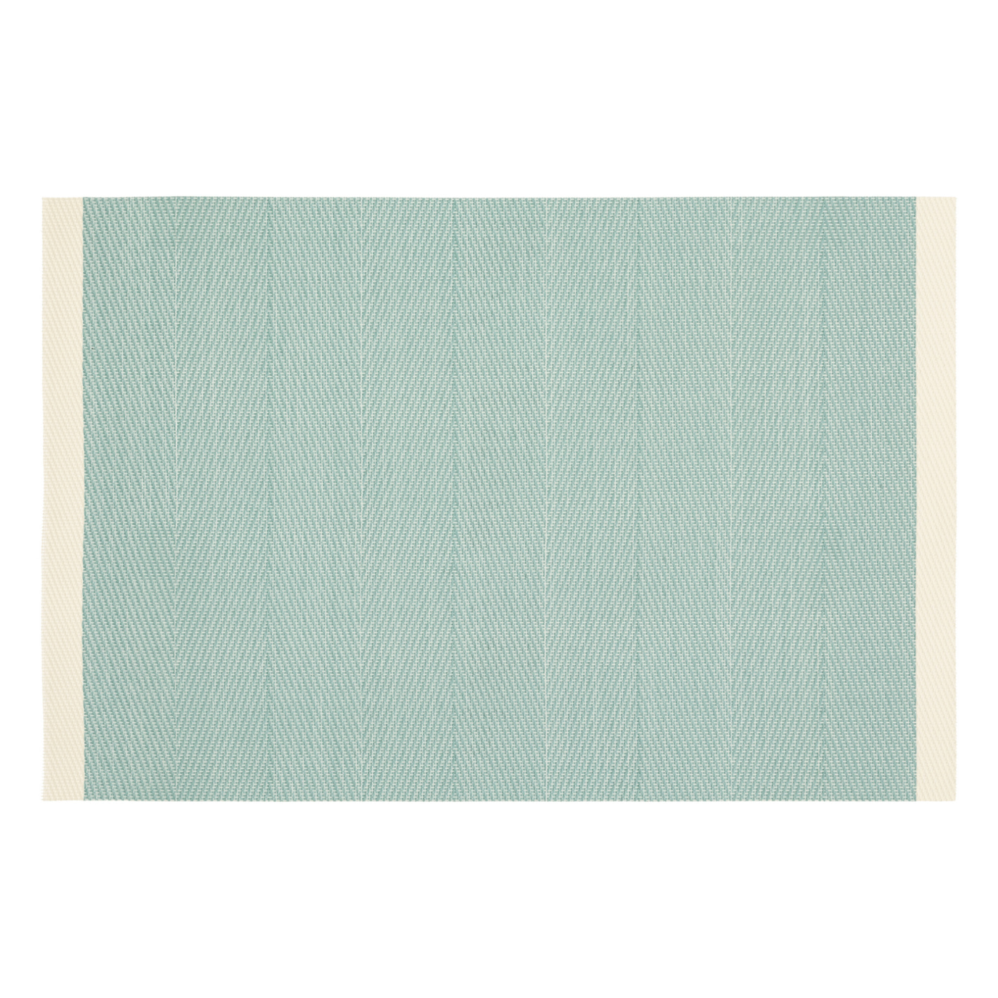 Set de table tissé avec liseré - Bleu