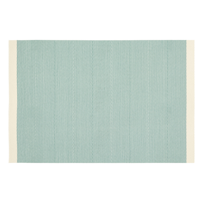 Set de table tissé avec liseré - Bleu