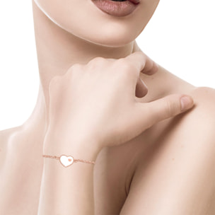 Bracciale in Argento 925 a forma di cuore esterno