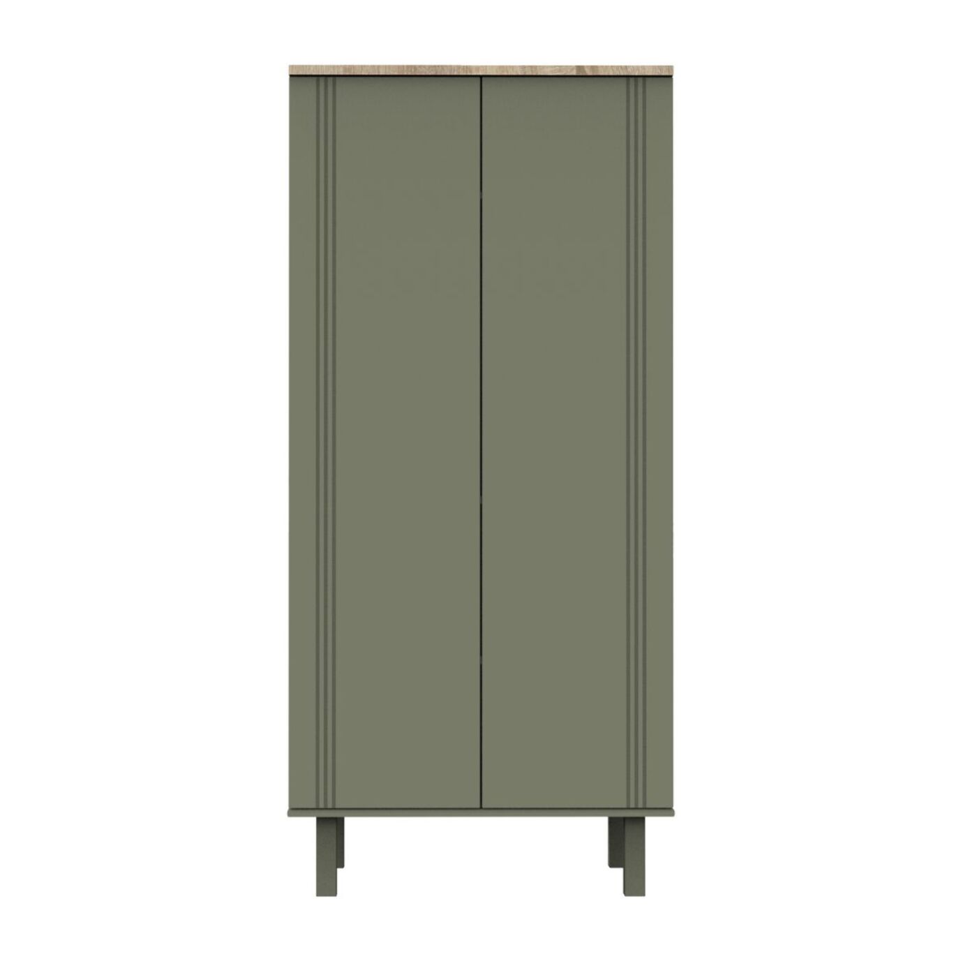 Armoire 2 portes avec rainures