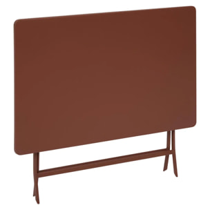 Table de jardin Greensboro 4 places 110x70cm acajou