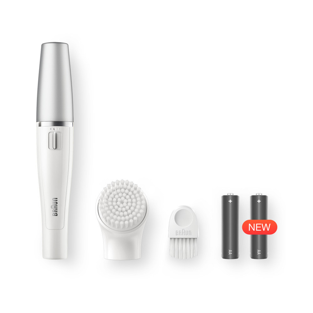 Braun Épilateur Visage Face 8 - Avec Brosse Exfoliante - Blanc