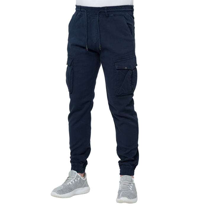 Pantalone cargo Hot Buttered Sandbar blu navy