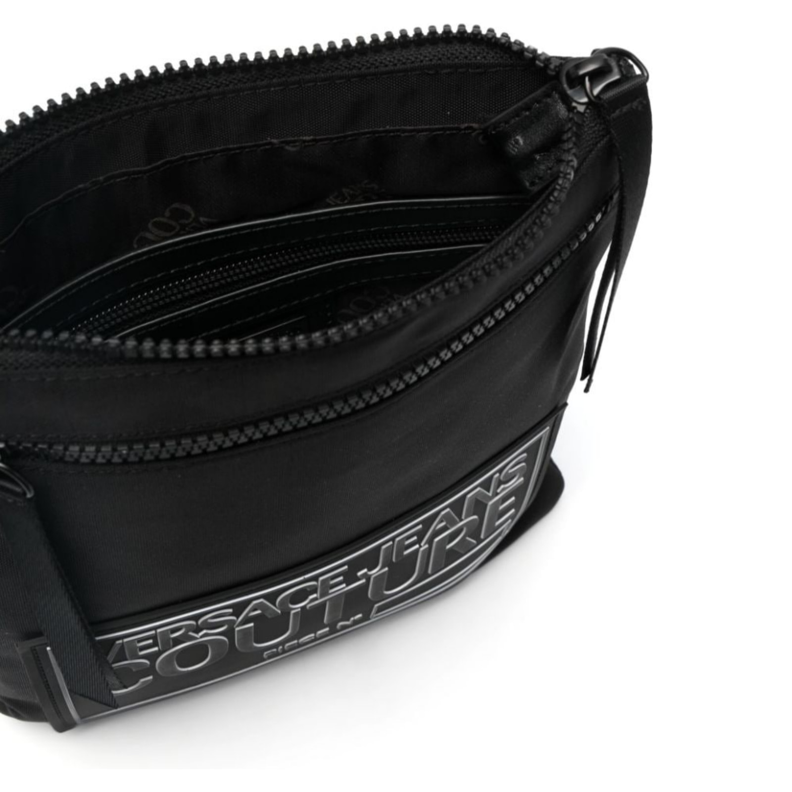 Versace Jeans Couture Borsa a tracolla con zip e logo Versace Jeans Couture.