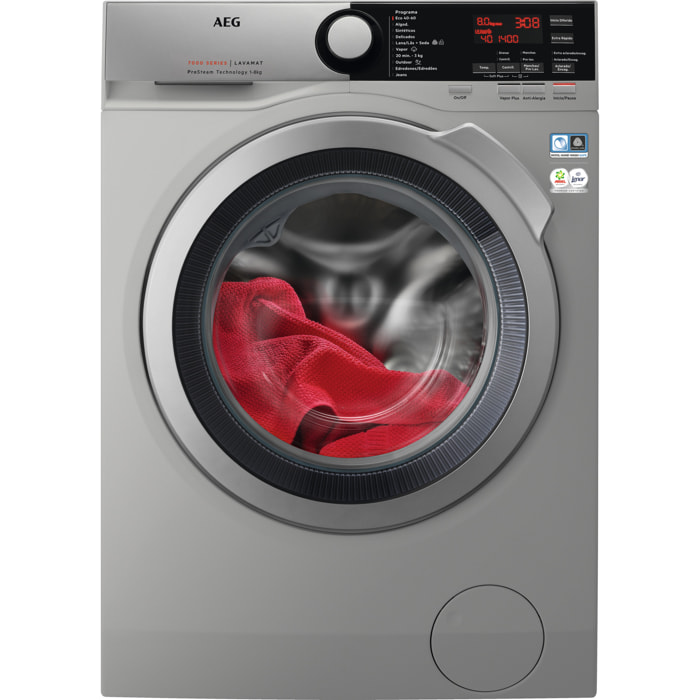 AEG Lavadora de libre instalación Serie 7000 ProSteam® de 8.0 kg L7FEE842S