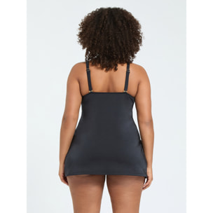Fiorella Rubino - Top Tankini con detalle de anilla - Negro