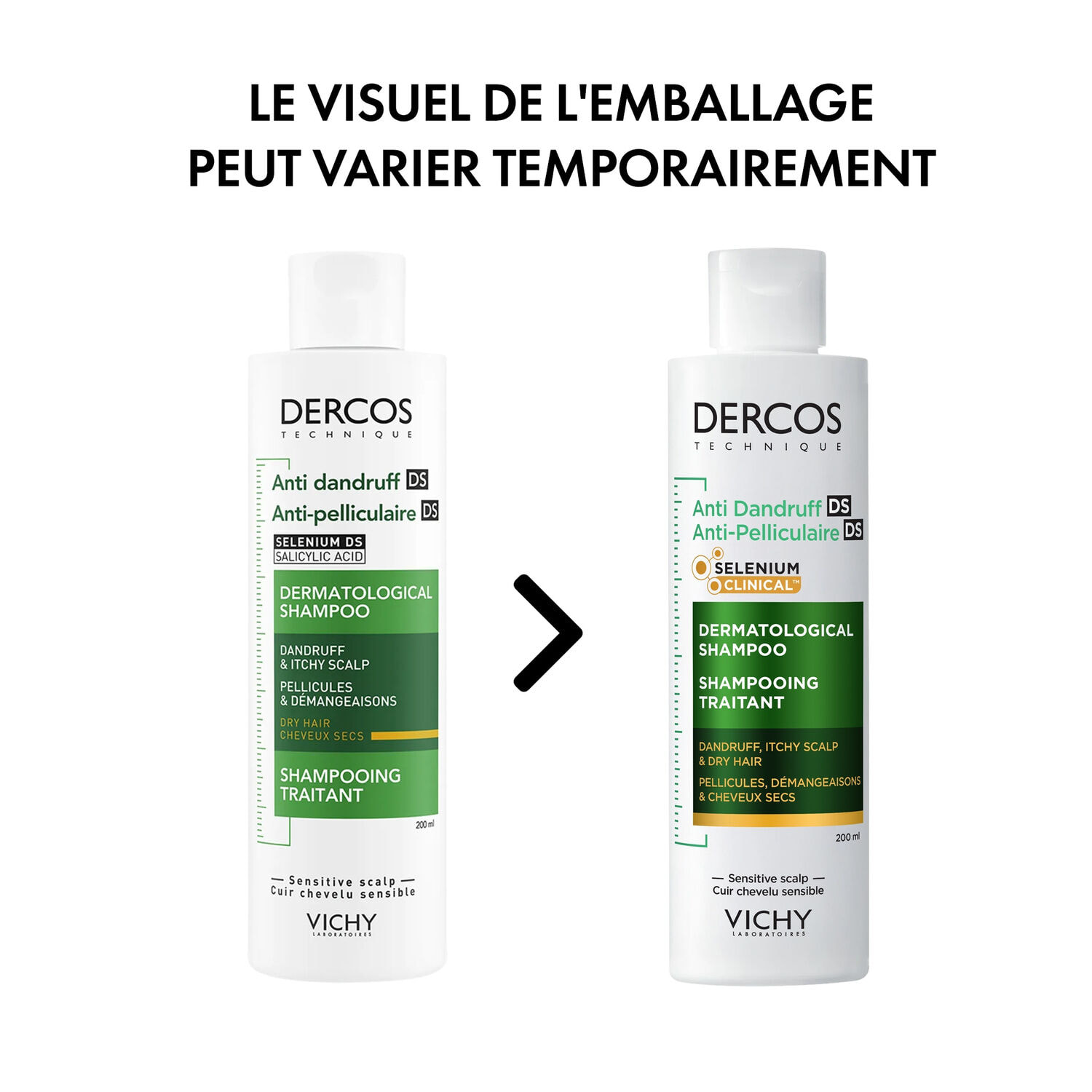 Dercos - Shampooing Cheveux Secs 200 ml
