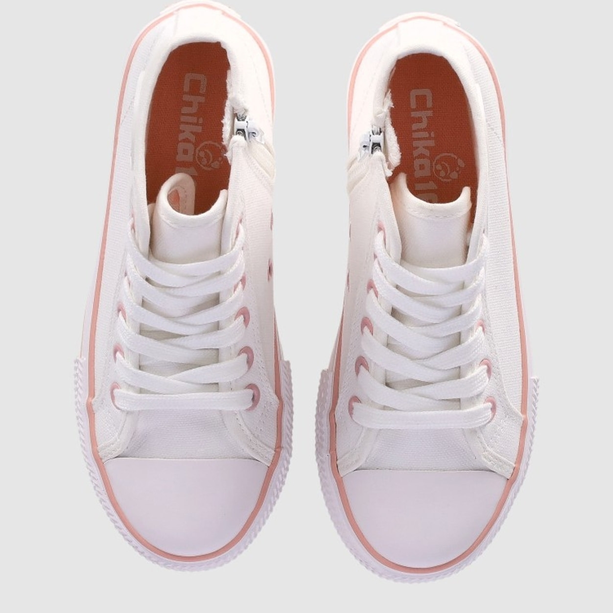 Deportivos de Tejido - Blanco - Tacón: Bajo