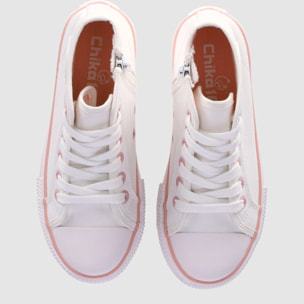 Deportivos de Tejido - Blanco - Tacón: Bajo