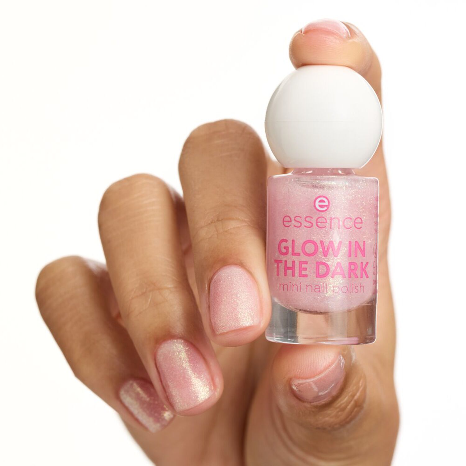Glow In The Dark - Mini Vernis Phosphorescent Rose Clair 5ml