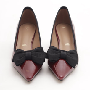 DECOLLETE FIOCCO BORDEAUX