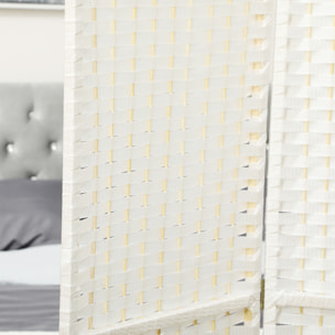 Biombo de 4 Paneles Separador de Ambientes Plegable 160x170 cm Biombo Separador de Ambientes para Salón Dormitorio Oficina