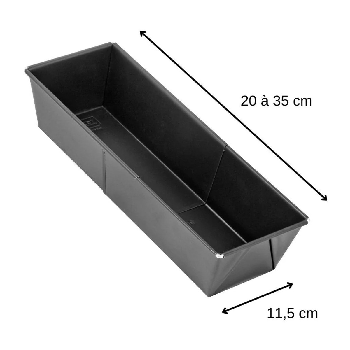 Lot de 2 moules à cakes extensibles 20 à 35 cm Zenker Black Metallic