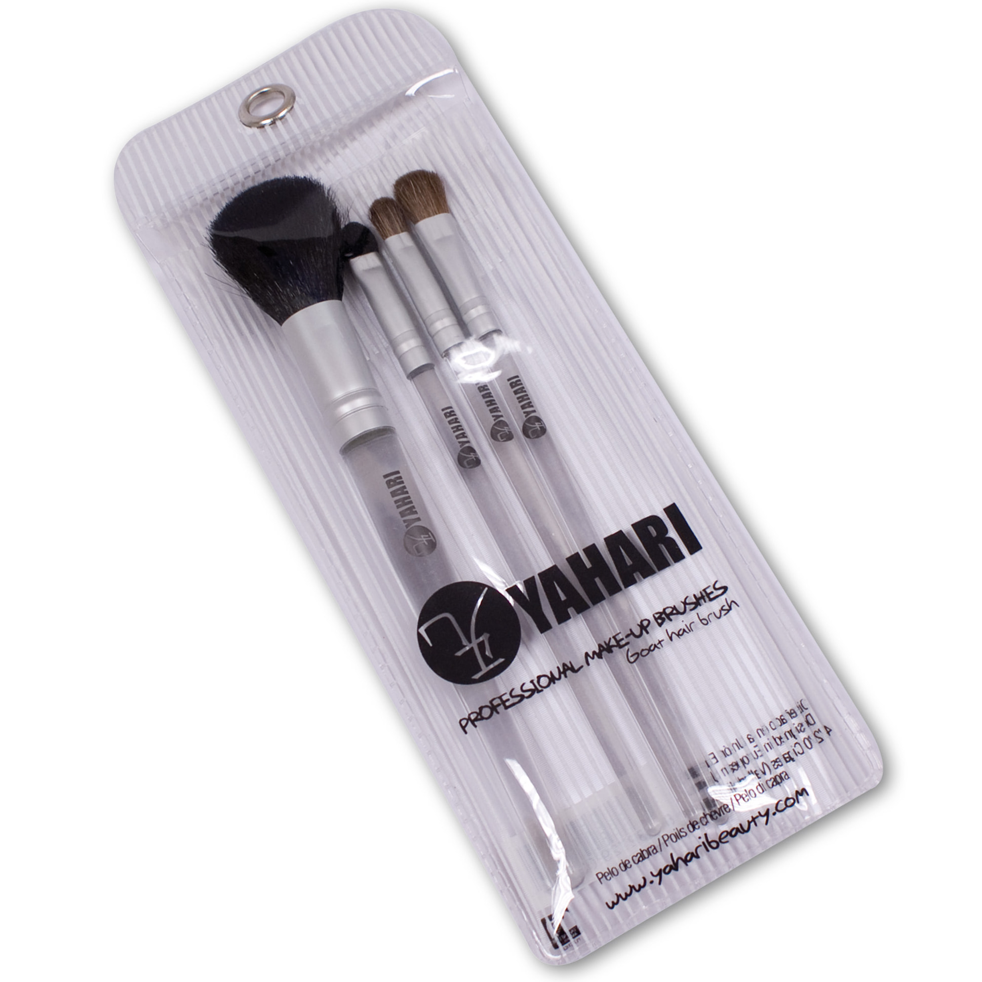 Set de 4 pinceaux de maquillage en poil de chèvre