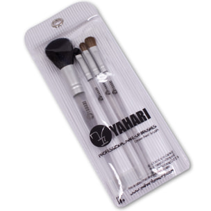 Set de 4 pinceaux de maquillage en poil de chèvre