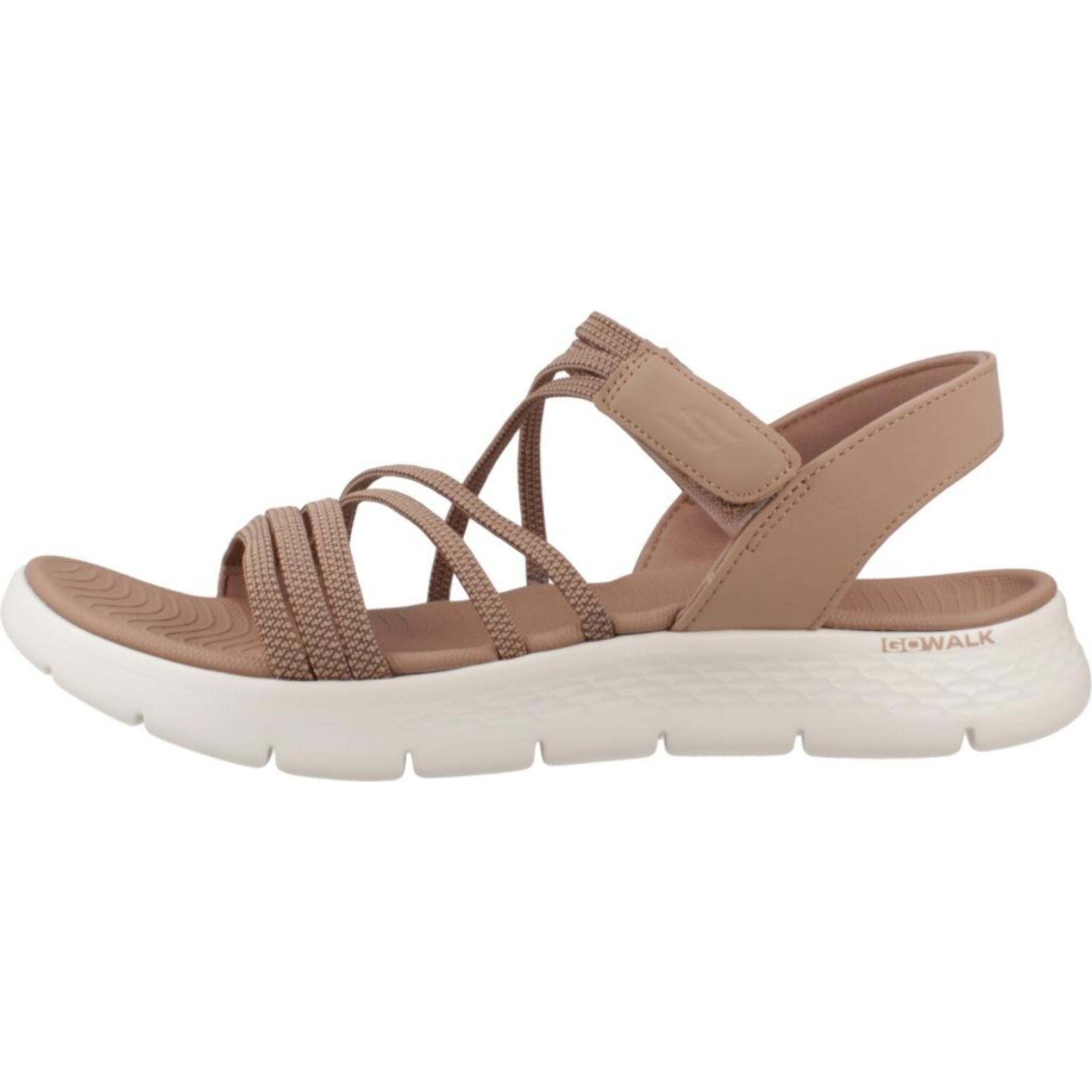 Sandalias Mujer Go Walk Flex Marron