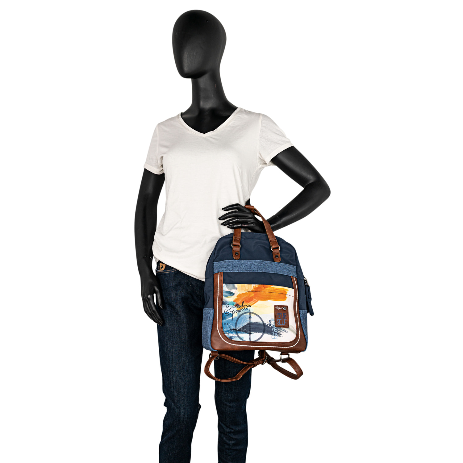 Bolso Mochila Mujer Skpat Sirmione Azul Marino