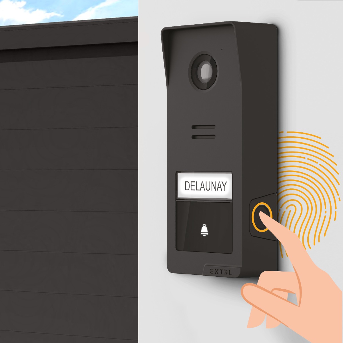 Pack visiophone Wave 3 sans fil, connecté et son répéteur de signal (portée jusqu'à 700 m)