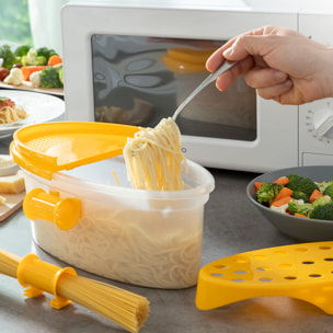 Cuocipasta per Microonde 4 in 1 con Accessori e Ricette Pastrainest InnovaGoods