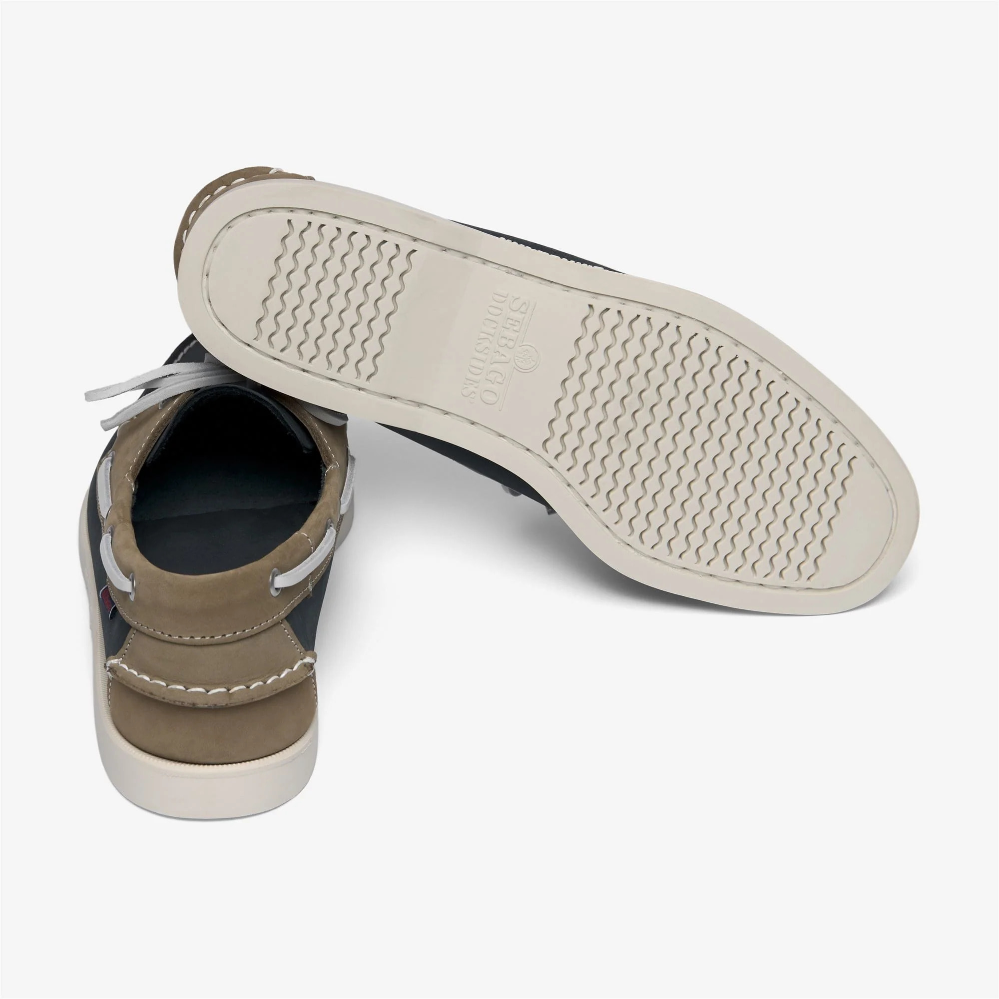 Sebago - Docksides Uomo Blu - Portland Spinnaker Nubuck