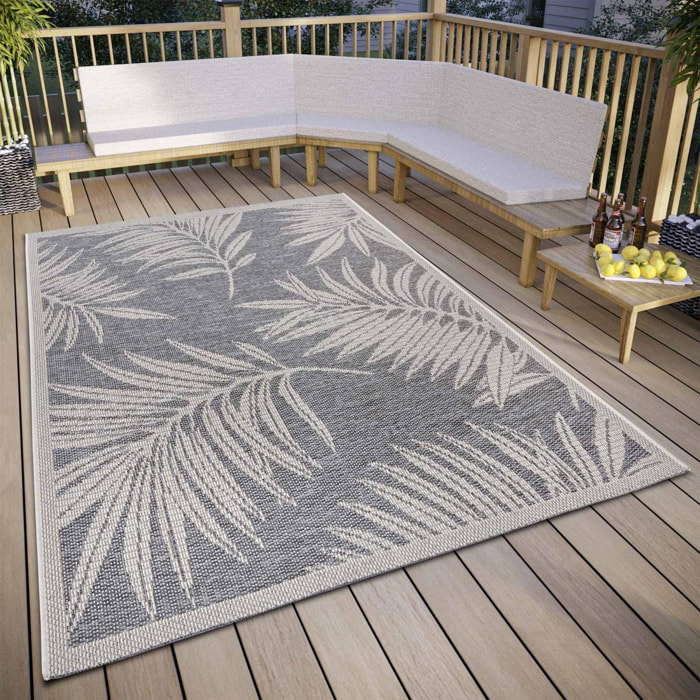 Tapis exterieur kilim nature floral, originalité artisanale ory