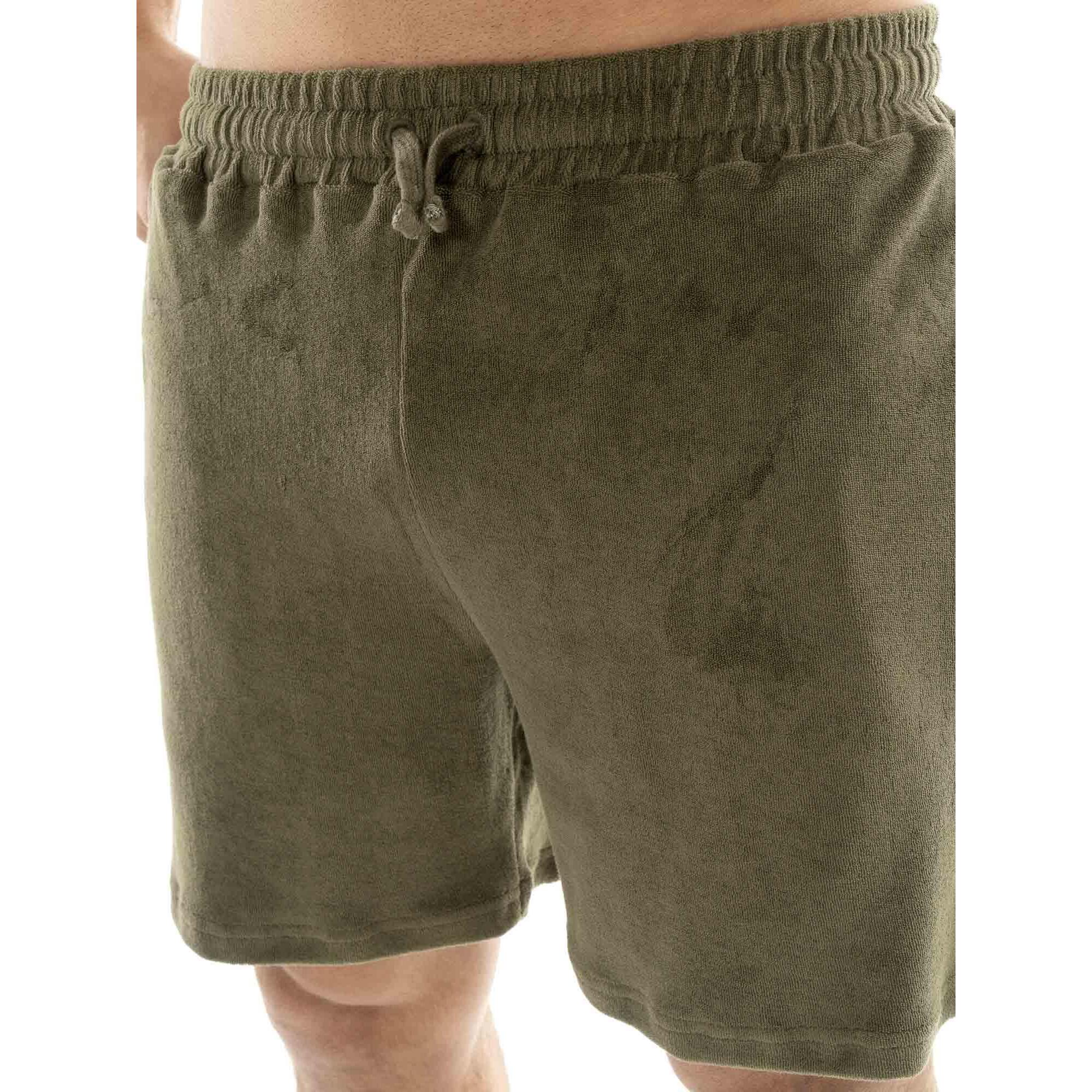 Pantalón corto de hombre Leone Natural de rizo de algodón