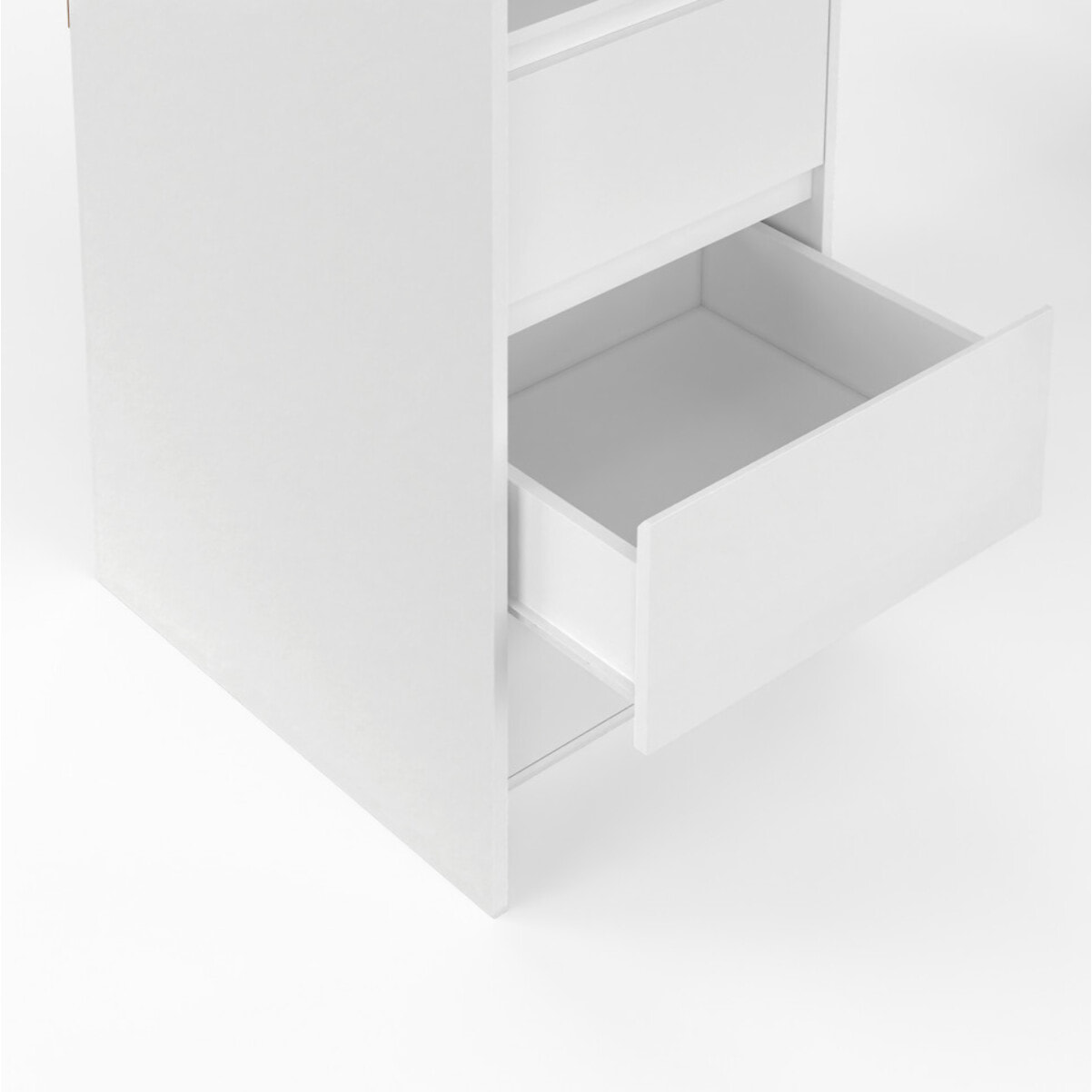 Dressing Justine extensible 120-180cm 6 tiroirs blanc