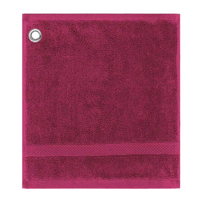 Carre avec oeillet pur coton 550 g/m² uni rose Elea fuchsia