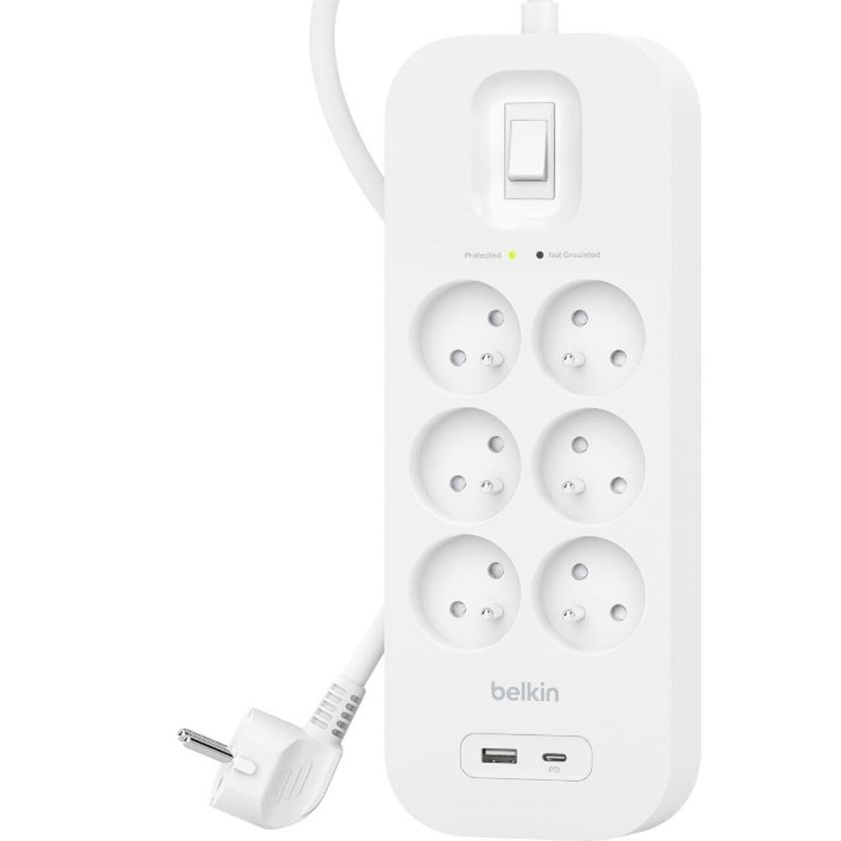 Multiprise BELKIN 6 prises + USB-C et USB-A