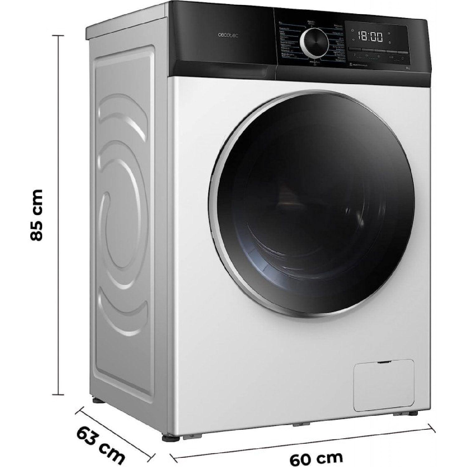 Cecotec Lave-linge Bolero DressCode 10500 Inverter A