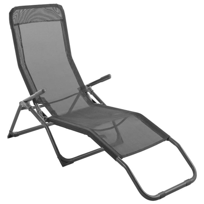 Transat "Siesta" en acier gris