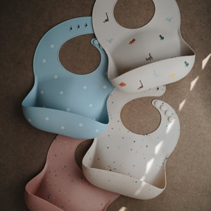 Mushie Babero Silicona Print