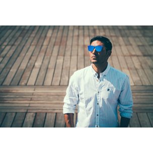 Gafas de sol PALO ALTO ARLES - Azul oscuro espacial / Azul oscuro espacial y patillas metálicas doradas