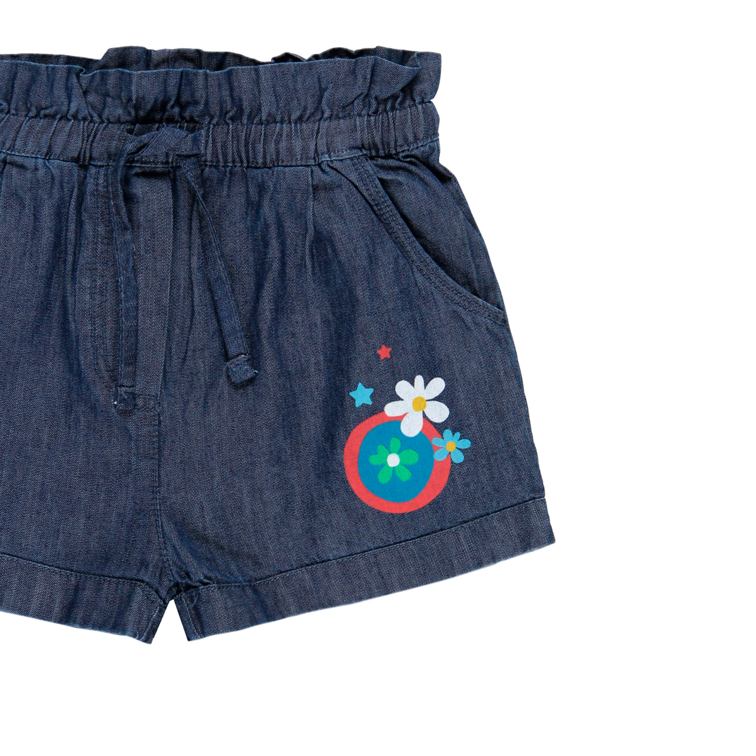 Bermudas denim de bebé niña